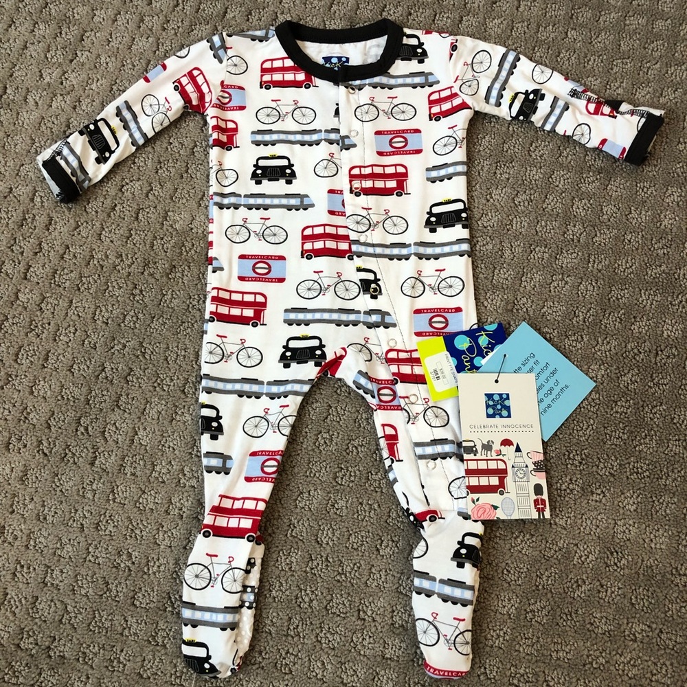 KicKee Pants Footed Pajamas London Transport New